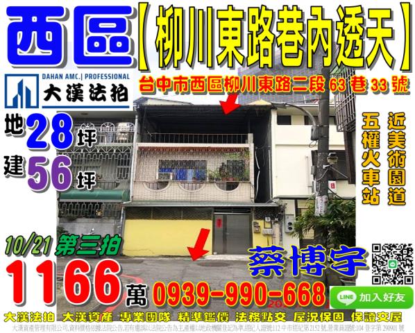 西區柳川東路法拍透天