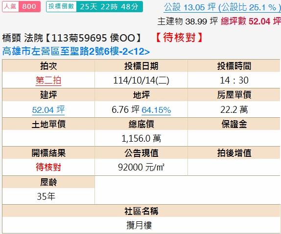 高雄大樓法拍-2
